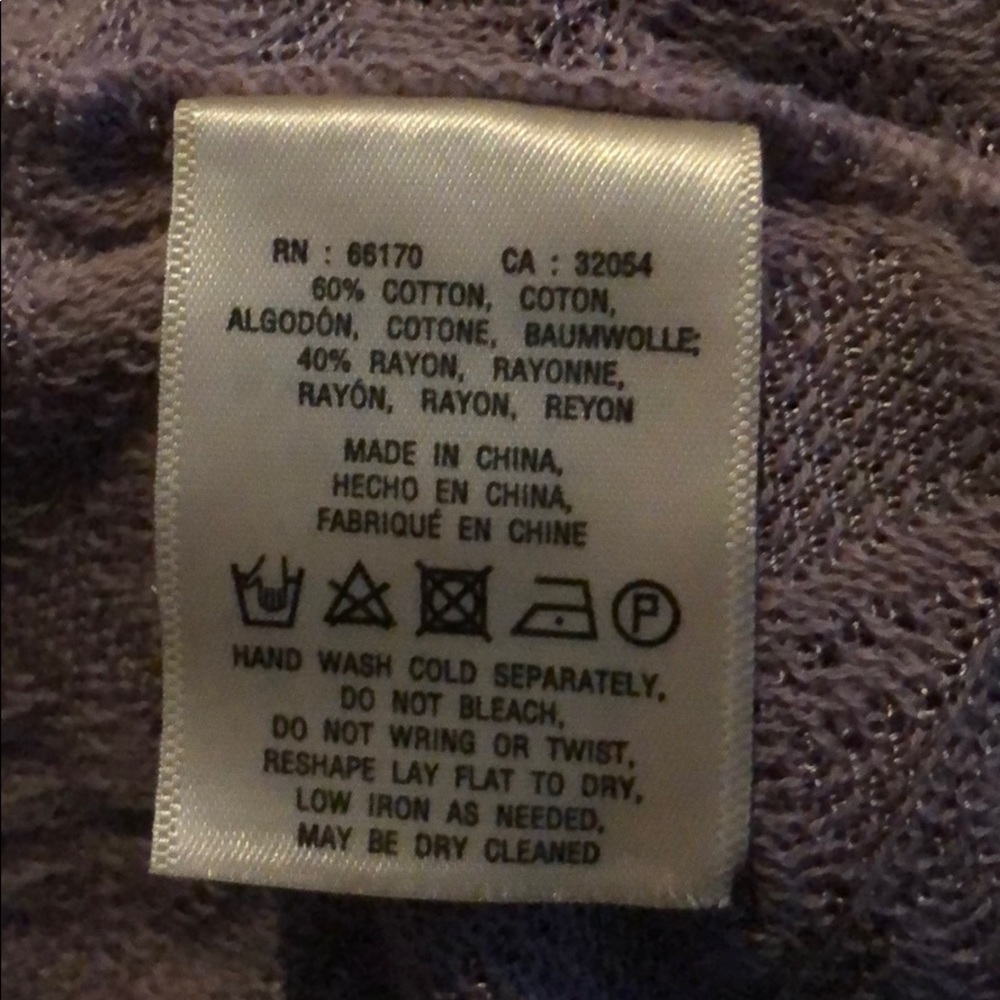 Anthropologie Moth Purple Tie Front Kimono - Picture 7 of 7